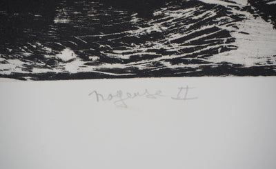 Francis MOCKEL : Nageuse II - Gravure (détail)