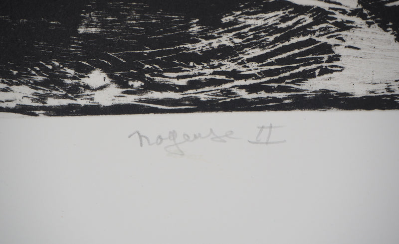 Francis MOCKEL : Nageuse II - Gravure (détail)
