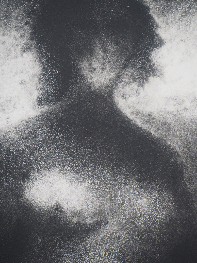 Francis MOCKEL : Série de nu : Nu VI  - Gravure (détail)