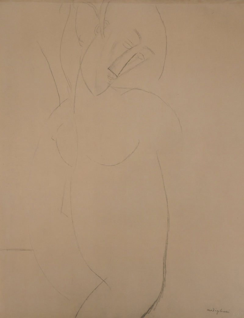 Amedeo MODIGLIANI : Caryatide, 1959 - Lithographie