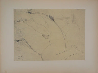Amedeo MODIGLIANI : Le couple - Lithographie
