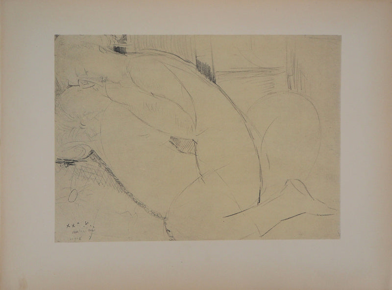 Amedeo MODIGLIANI : Le couple - Lithographie
