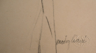 Amedeo MODIGLIANI : Crucifix, 1959 - Lithographie (détail)