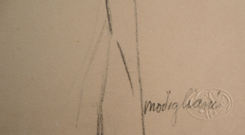 Amedeo MODIGLIANI : Crucifix, 1959 - Lithographie (détail)
