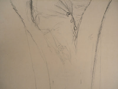 Amedeo MODIGLIANI : Crucifix, 1959 - Lithographie (détail)