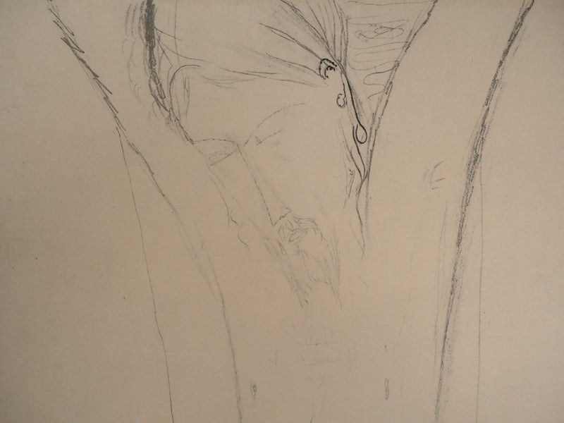 Amedeo MODIGLIANI : Crucifix, 1959 - Lithographie (détail)