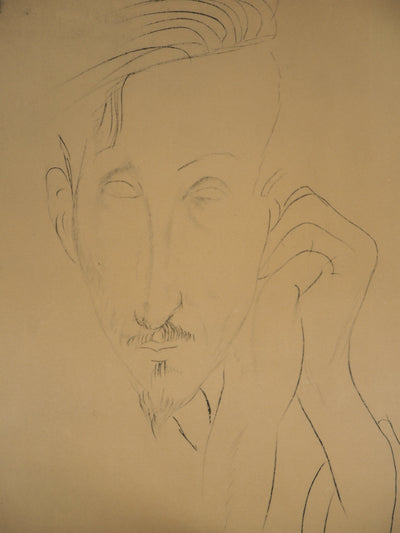 Amedeo MODIGLIANI : Donato Frisia - Lithographie (détail)