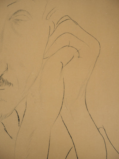 Amedeo MODIGLIANI : Donato Frisia - Lithographie (détail)