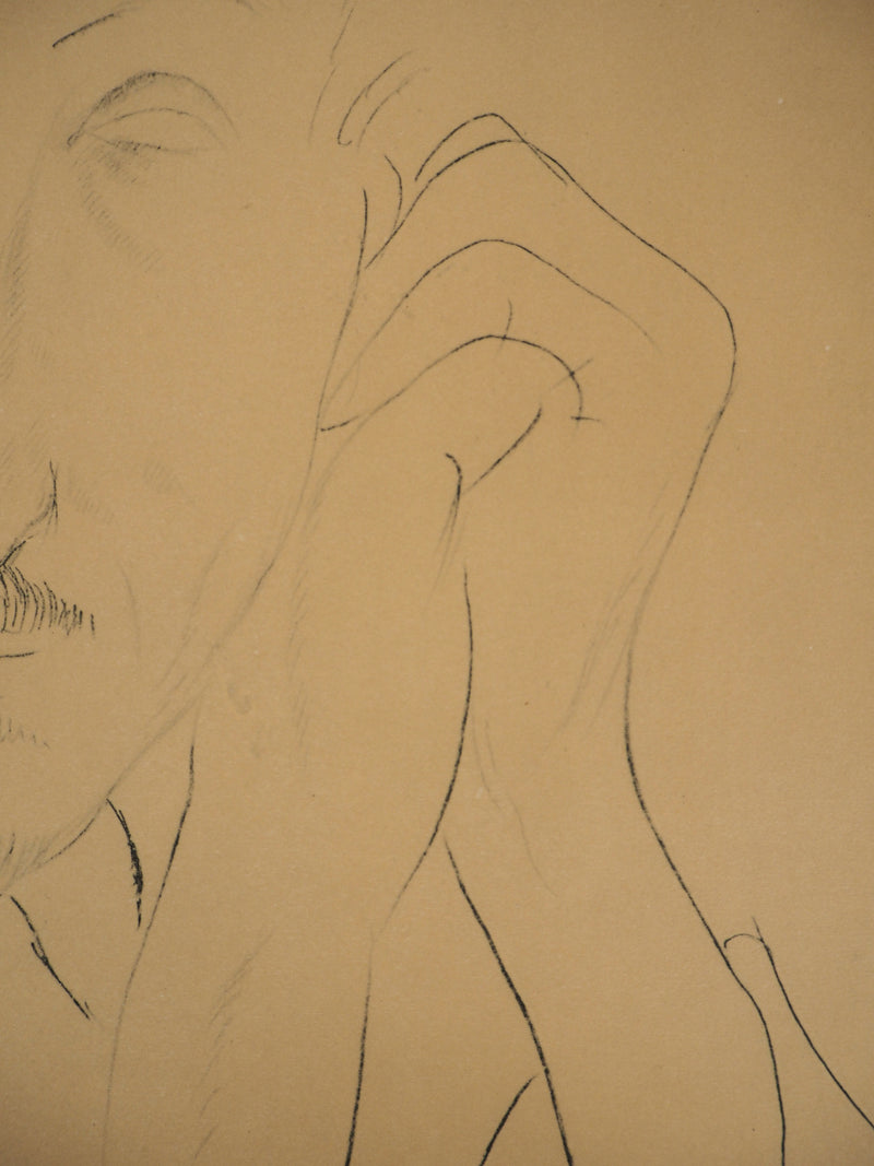 Amedeo MODIGLIANI : Donato Frisia - Lithographie (détail)