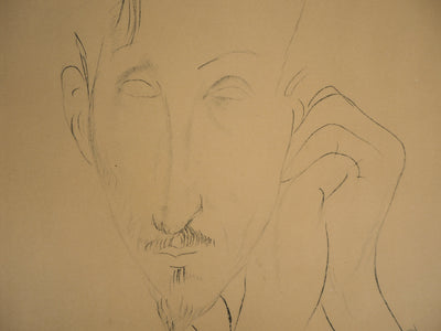 Amedeo MODIGLIANI : Donato Frisia - Lithographie (détail)
