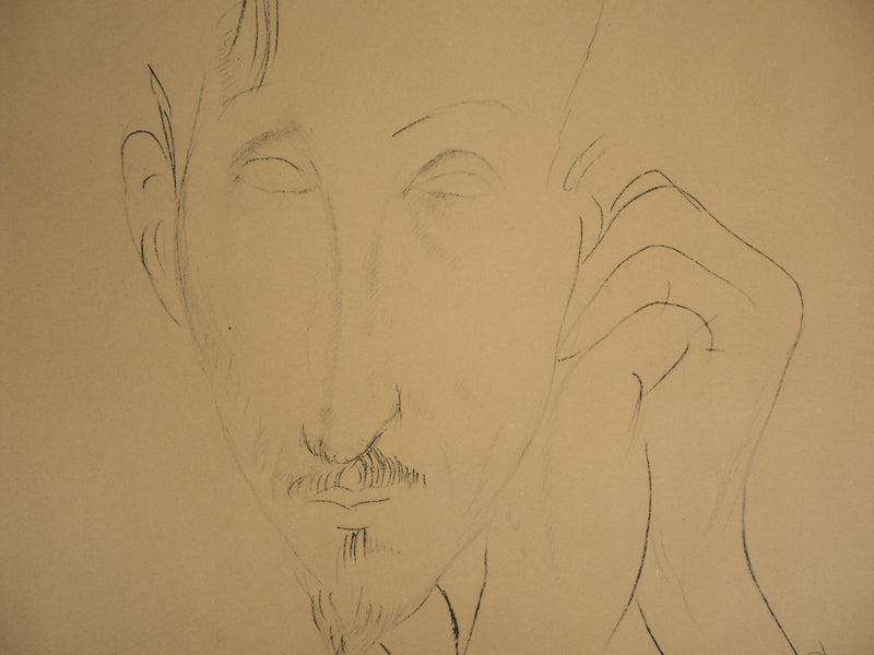 Amedeo MODIGLIANI : Donato Frisia - Lithographie (détail)