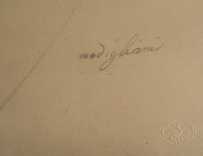 Amedeo MODIGLIANI :  - Lithographie (détail)