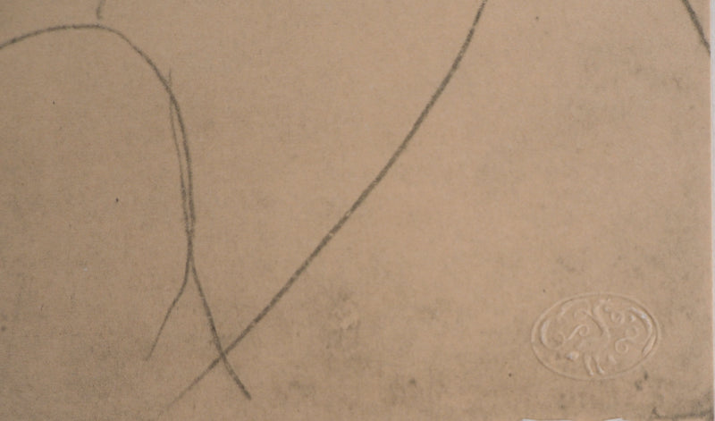 Amedeo MODIGLIANI : Femme avec un chapeau, 1959 - Lithographie (détail)