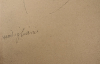 Amedeo MODIGLIANI :  - Lithographie (détail)