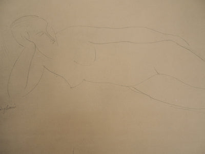 Amedeo MODIGLIANI :  - Lithographie (détail)