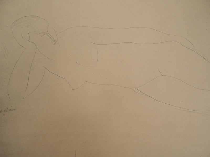 Amedeo MODIGLIANI :  - Lithographie (détail)
