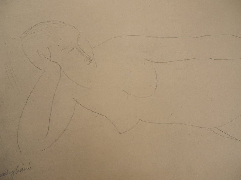 Amedeo MODIGLIANI :  - Lithographie (détail)