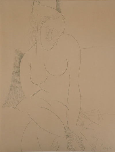 Amedeo MODIGLIANI : Femme nue sur le lit, 1959 - Lithographie