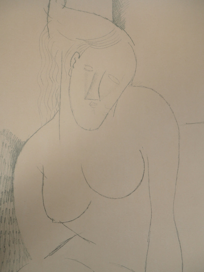 Amedeo MODIGLIANI : Femme nue sur le lit, 1959 - Lithographie (détail)