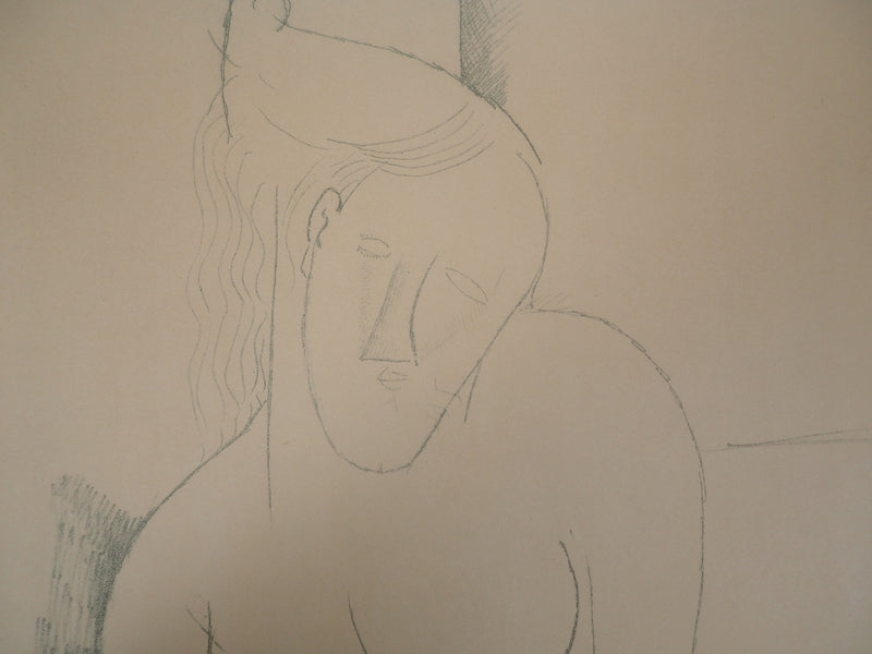 Amedeo MODIGLIANI : Femme nue sur le lit, 1959 - Lithographie (détail)