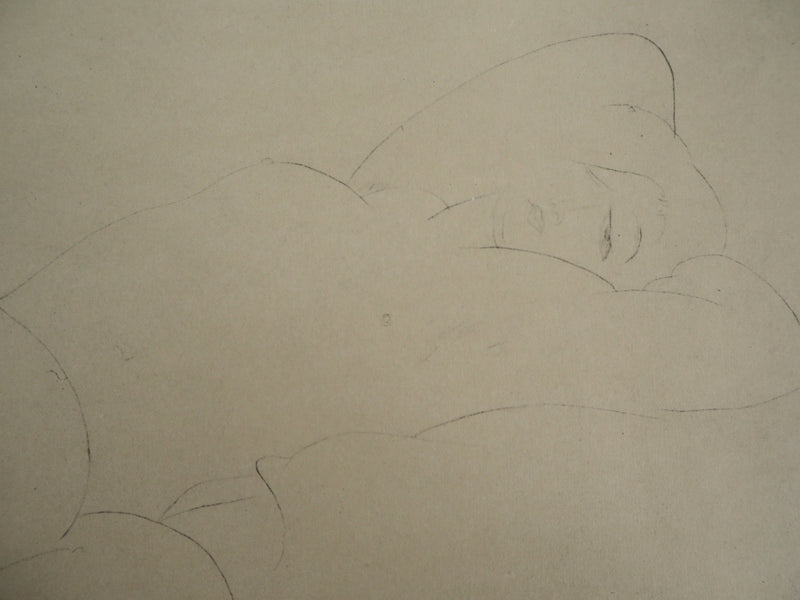 Amedeo MODIGLIANI :  - Lithographie (détail)