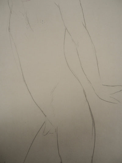 Amedeo MODIGLIANI : Homme nu, 1959 - Lithographie (détail)