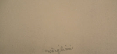 Amedeo MODIGLIANI : Le novice, 1959 - Lithographie (détail)