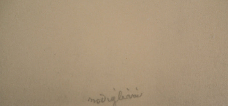 Amedeo MODIGLIANI : Le novice, 1959 - Lithographie (détail)