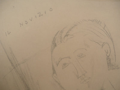 Amedeo MODIGLIANI : Le novice, 1959 - Lithographie (détail)