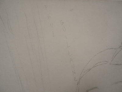 Amedeo MODIGLIANI : Portrait de Paul Guillaume, 1959 - Lithographie (détail)