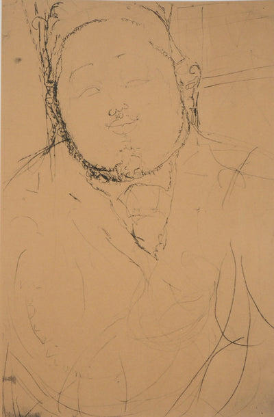 Amedeo MODIGLIANI : Portrait de Diego Riviera, 1959 - Lithographie