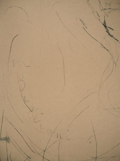 Amedeo MODIGLIANI : Portrait de Diego Riviera, 1959 - Lithographie (détail)