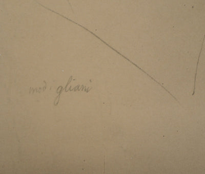 Amedeo MODIGLIANI :  - Lithographie (détail)