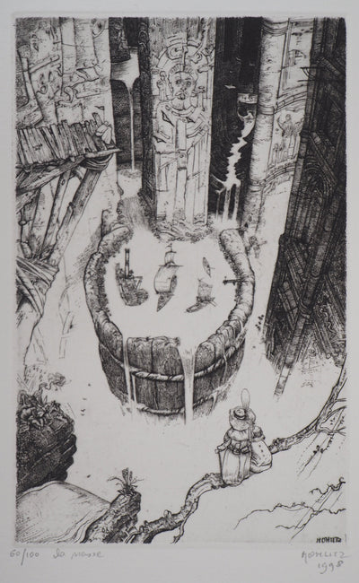 Philippe MOHLITZ : La nasse, 1998 - Gravure