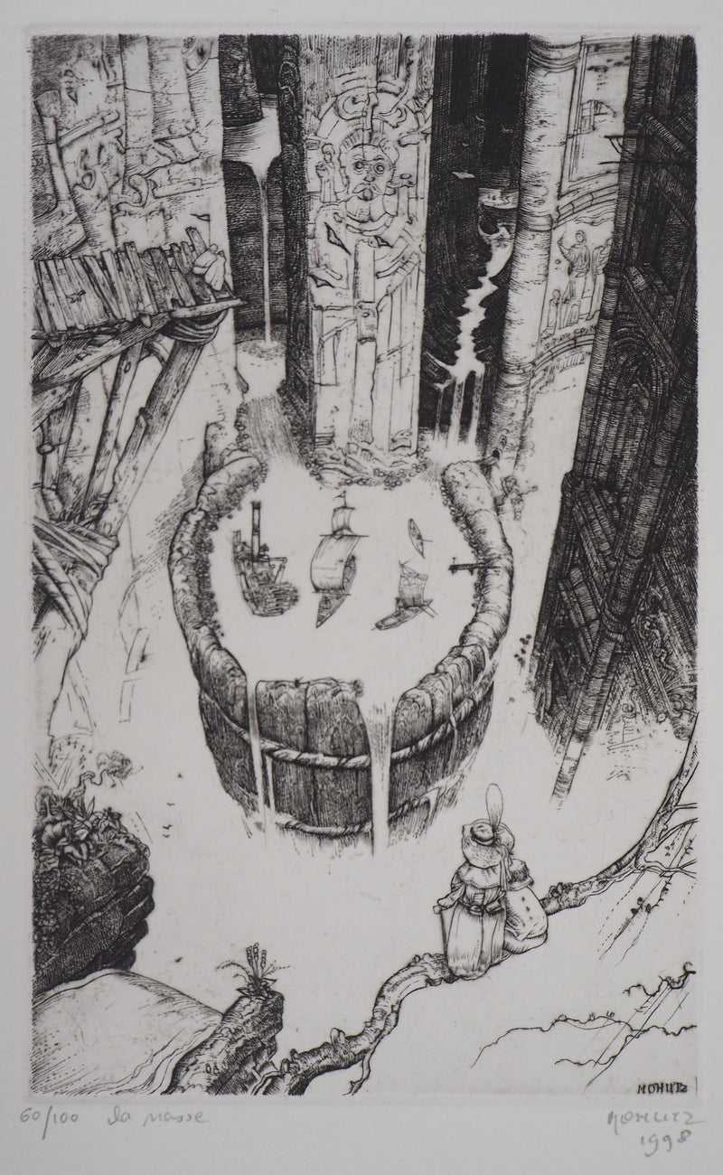 Philippe MOHLITZ : La nasse, 1998 - Gravure
