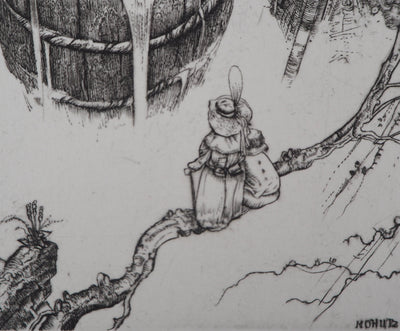 Philippe MOHLITZ : La nasse, 1998 - Gravure (détail)