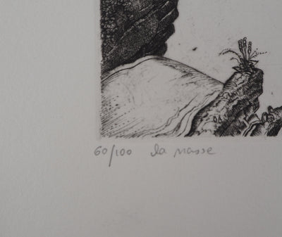 Philippe MOHLITZ : La nasse, 1998 - Gravure (détail)