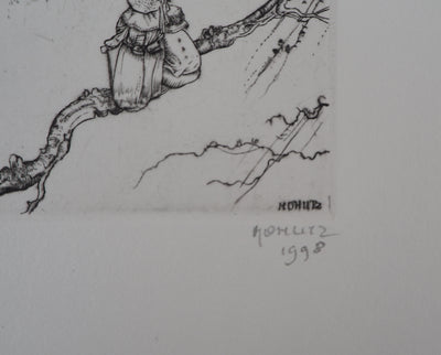 Philippe MOHLITZ : La nasse, 1998 - Gravure (détail)