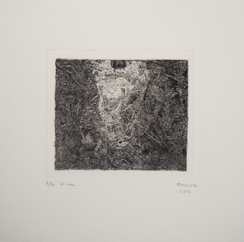Philippe MOHLITZ : Trésors de pirates, 2013 - Gravure (détail)