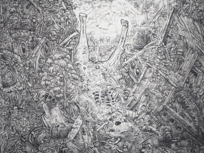 Philippe MOHLITZ : Trésors de pirates, 2013 - Gravure (détail)