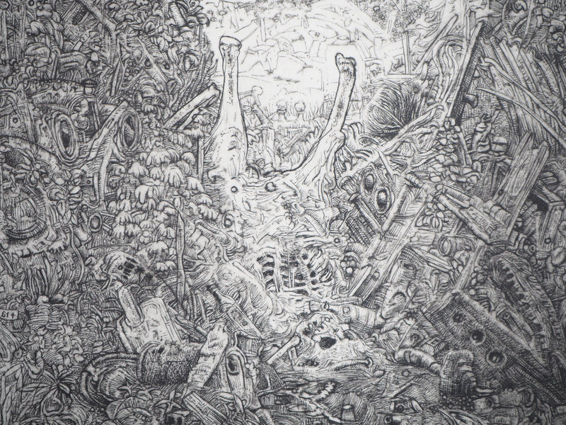 Philippe MOHLITZ : Trésors de pirates, 2013 - Gravure (détail)