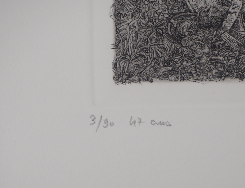 Philippe MOHLITZ : Trésors de pirates, 2013 - Gravure (détail)