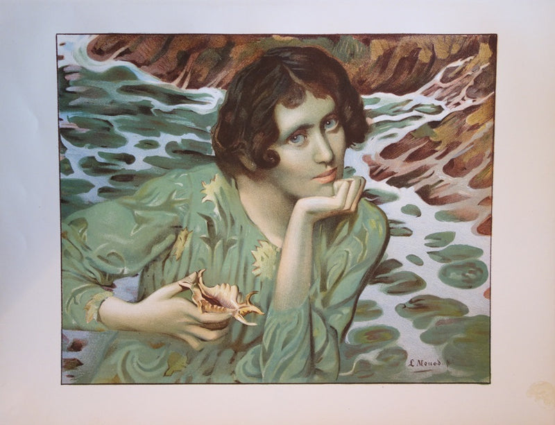 L. H. MONOD : La voix des sources - Lithographie