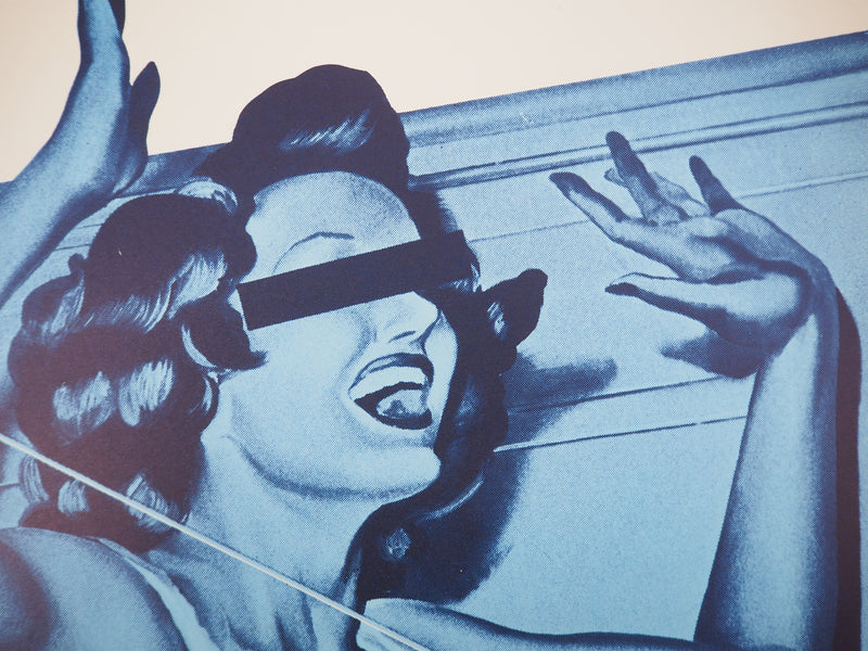 Jacques MONORY : Surprised Girl, Affiche originale (photo de détail 4) - Crédit photo : Galerie Art.Paris