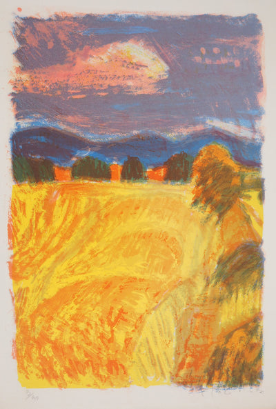 Roger MONTANE : L'été à la campagne - Lithographie