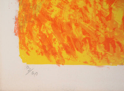 Roger MONTANE : L'été à la campagne - Lithographie (détail)