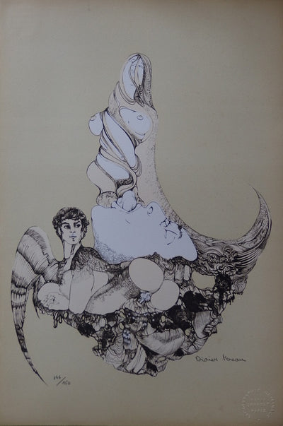 Didier MOREAU : L'empire des sens - Lithographie