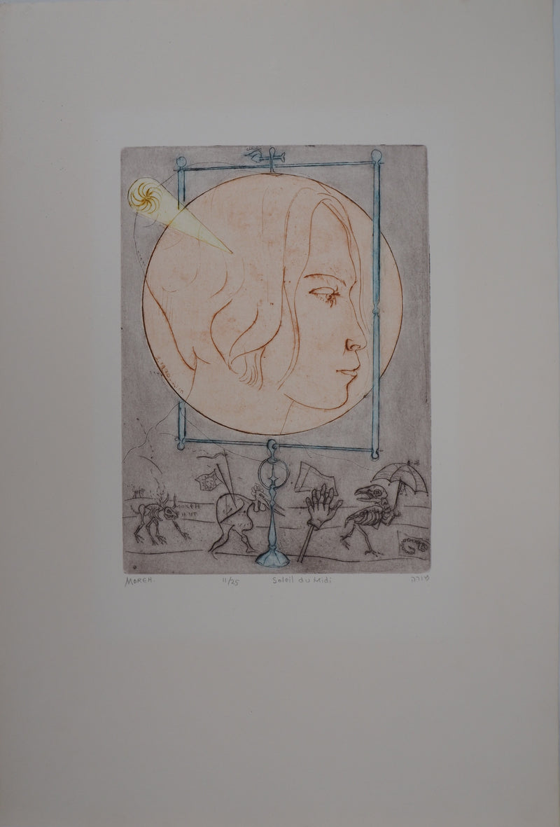 Mordecaï MOREH : Soleil du Midi - Gravure