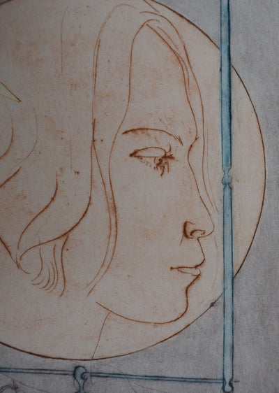 Mordecaï MOREH : Soleil du Midi - Gravure (détail)