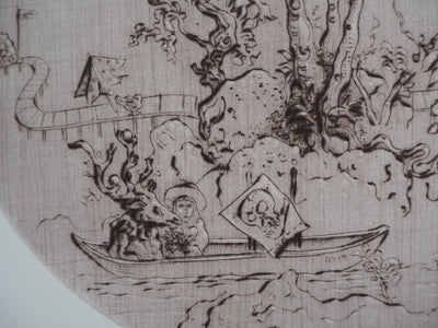Mordecaï MOREH : Triomphe de l'amour - Gravure (détail)